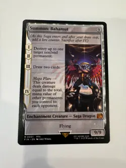 MTG Magic The Gathering Final Fantasy Summon: Bahamut (0001) Rare Non-Holo - Image 1
