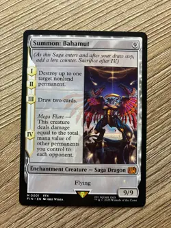 MTG Magic The Gathering Final Fantasy Summon: Bahamut (0001) Rare Non-Holo - Image 1