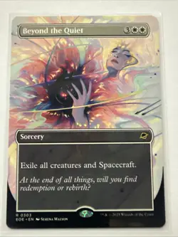 MTG Beyond The Quiet 0303 (Rare Borderless) Edge of Eternities NM - Image 1