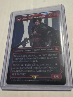 Clive, Ifrit's Dominant (Borderless) (Surge Foil) #530 Final Fantasy Foil MTG - Image 2