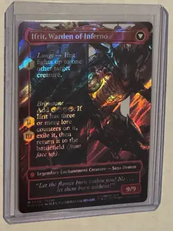 Clive, Ifrit's Dominant (Borderless) (Surge Foil) #530 Final Fantasy Foil MTG - Image 3
