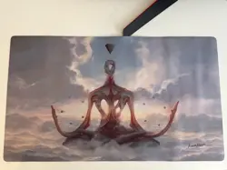 Angel Playmat - EDH MTG Playmat Peter Mohrbacher wide desk mat 33 x 14 SIGNED - Image 1