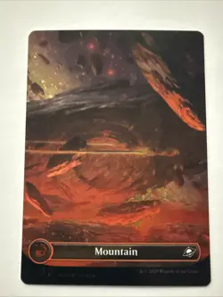 MTG Mountain (0370) (Borderless Galaxy Foil) Edge of Eternities NM - Image 1
