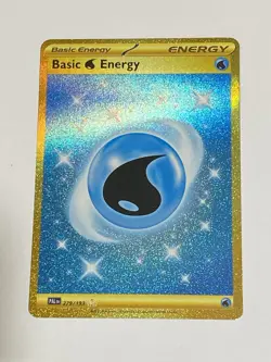 Basic Water Energy - 279/193 - Pokemon Paldea Evolved Gold Holo Near Mint - Image 1
