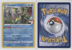 Inteleon Holo Pokemon Sword & Shield Pokemon League Promo #058 12df - Image 3