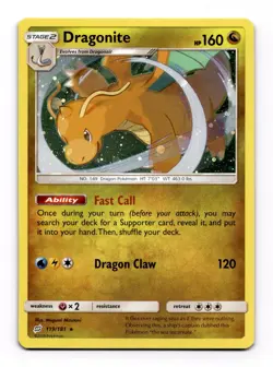 1x Pokemon TCG Dragonite Team Up 119/181 Cosmos Holo Rare MINT - Image 1