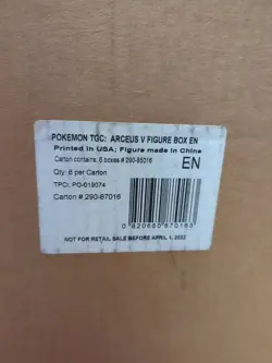 Pokemon TCG Arceus V Figure Collection Box Case of 6 boxes - Image 1