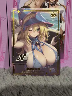 GODDESS STORY GENKI PARADE N-20 DARK MAGICIAN GIRL YUGIOH ANIME WAIFU CARD - Image 1