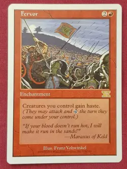 Magic The Gathering 6TH EDITION FERVOR red card MTG SIXTH - Image 1