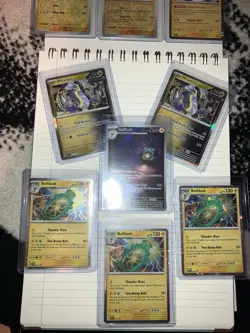 9 Electric-Type Pokemon Card Lot - miraiden, Bellibolt x4, Zebstrika & Thundurus - Image 2