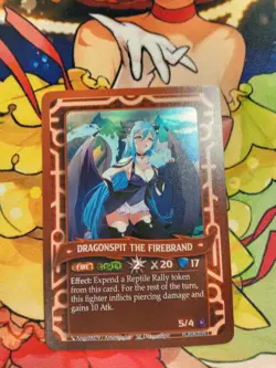 Dragonspit the Firebrand Rift Runners Single Card Legend Rare - Image 1