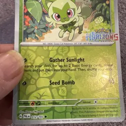 Sprigatito 012/193 Stamped Pokemon Horizons Promo Reverse Holo Pokemon Card NM - Image 5