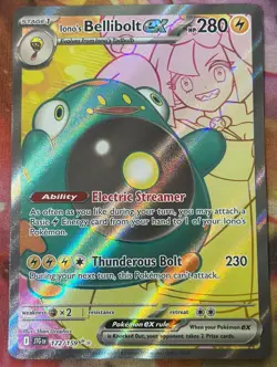 Pokemon Card Iono’s Ionos Bellibolt ex 172/159 Journey Together Near Mint - Image 1