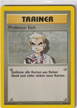 Pokemon Card Trading Base Set No. 88/102 Professor Oak German - Image 1