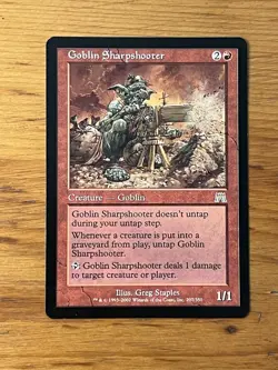 MTG - Magic the Gathering - Goblin Sharpshooter - Onslaught - LP - Image 1