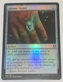 Arcane Signet 298/361 Commander Legends: Battle for Baldur's Gate MTG UNPLAYED - Image 1