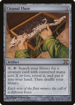 MtG Citanul Flute 315/383 10th Edition Regular Rare - Image 1
