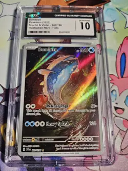 CGC 10 GEM MINT Dondozo #207/198 Pokemon TCG 2023 Scarlet & Violet IR Holo - Image 1