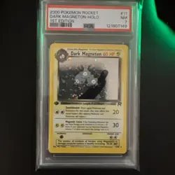 PSA 7 2000 Pokemon Rocket 1st Edition: # 11 Dark Magneton -Holo - Image 1