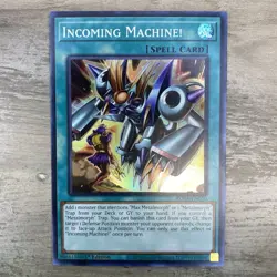 Yugioh! Incoming Machine! - ROTA-EN050 - Super Rare - 1st Edition Near Mint, Eng - Image 1