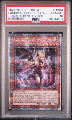 PSA10 YuGiOh Lacrima Scarlet Sorrow 25th QCSE Japan Collector Card - Image 1