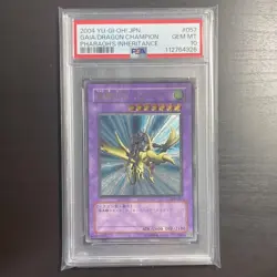 PSA10 YuGiOh Gaia the Dragon Champion Ultimate Rare 309057 Japan - Image 1