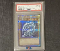 PSA10 YuGiOh Blue Eyes White Dragon Prismatic EN Ani Crossover - Image 1