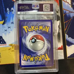 1999 Pokemon TCG Hitmonchan Holo Rare Card 7/102 Base Set PSA 4 - Image 2