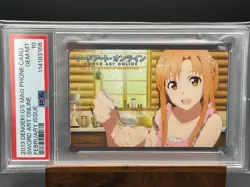 Psa10 Telephone Card Sword Art Online Asuna Phone Quo Book Cards, Etc. Available - Image 1