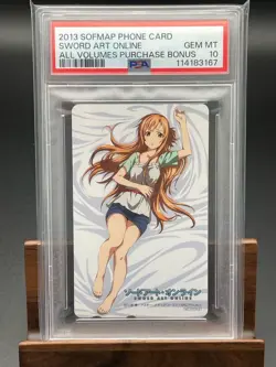 Psa10 Telephone Card Sword Art Online Asuna Phone Quo Book Cards, Etc. Available - Image 1