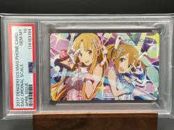 Psa10 Telephone Card Sword Art Online Asuna Silica Phone Quo Book Cards, Etc. Av - Image 1