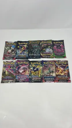 Pokemon Trading Card Game Assorted Packs - 10 Packs Total - Sealed - Image 1