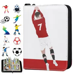 Soccer Card Binder，2024-2025 Sports Trading Card with Sleeves Holder Album - Image 1