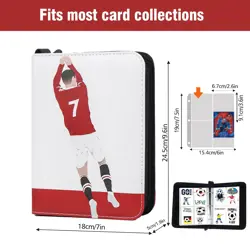 Soccer Card Binder，2024-2025 Sports Trading Card with Sleeves Holder Album - Image 5
