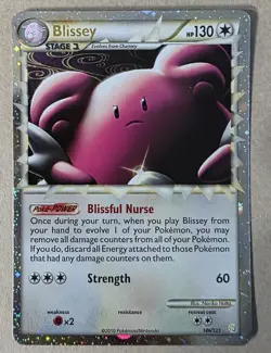 Blissey Prime HeartGold SoulSilver Holo Rare Pokemon TCG Card 106/123 - Image 1