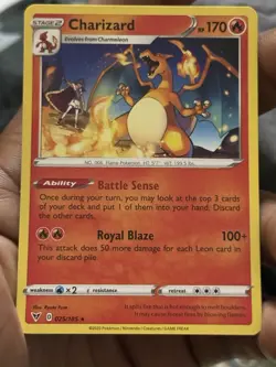 Charizard Pokemon Trading Card Game (TCG) Sword & Shield: Vivid Voltage 025/185 - Image 1