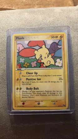 Plusle 5/17 Holo Rare Pokemon TCG 2006 POP Series 3 Promo Card - Image 1
