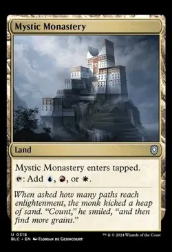 NM Mystic Monastery, MTG, Bloomburrow Commander, Magic the Gathering, 318 - Image 1