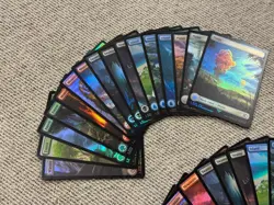 Magic Final Fantasy FOIL Basic Land Set x3 (48 lands) - FIN MTG - Image 2