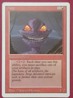 Magic The Gathering REVISED EDITION ATOG red card MTG - Image 1