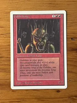 MTG - Magic the Gathering - Goblin King - Unlimited - Image 1