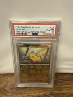 🔥📈PSA 10 Gem Mint Japanese Pikachu Master Ball 025/165 Sv2a: Pokemon 151📈🔥 - Image 1