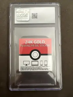 CGC Gem Mint 10 Squirtle Sticker 24K Gold Plated Pokemon Candy - Image 2