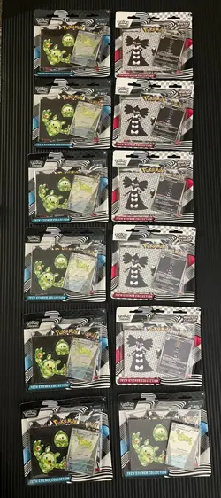 Pokemon TCG: Black Bolt Tech Sticker Collection (Lot of 12) - Image 1