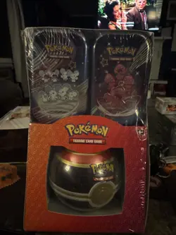 NEW Pokemon TCG Paldean Fates 2 Mini Tins And Pokeball Box Factory Sealed - Image 1