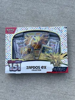 Pokemon TCG Scarlet & Violet 151 Zapdos ex Collection box (LOT OF 2) - Image 1