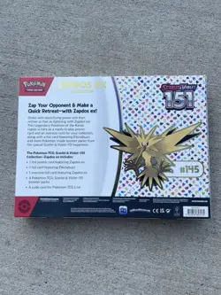 Pokemon TCG Scarlet & Violet 151 Zapdos ex Collection box (LOT OF 2) - Image 2