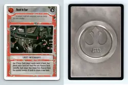 Recoil In Fear Star Wars Dagobah Unlimited 1999 LS Common CCG Card - Image 1