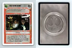 Never Tell Me The Odds Star Wars Dagobah Unlimited 1999 LS Common CCG Card - Image 1