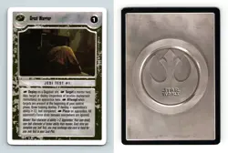 Great Warrior Star Wars Dagobah Unlimited 1999 LS Common CCG Card - Image 1